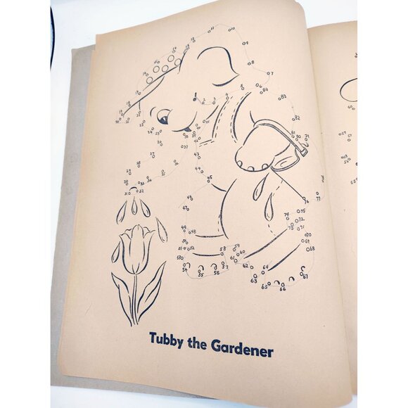 Vintage Dotty Coloring Book 1950 Whitman Follow The Dots Color Activity Retro - Picture 8 of 15